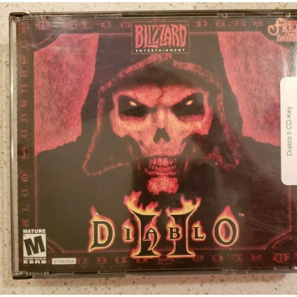 Diablo 2 II PC Video Game Fantasy Battle Windows 2000 + Expansion Set Blizzard